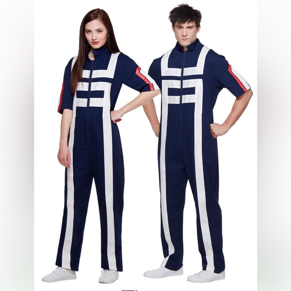 Adult My Hero Academia Gym Tracksuit Navy Halloween - Picture 1 of 13